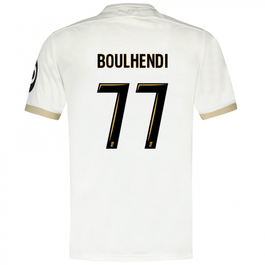 Niño Camiseta Teddy Boulhendi #77 Blanco Dorado 2ª Equipación 2024/25 La Camisa México