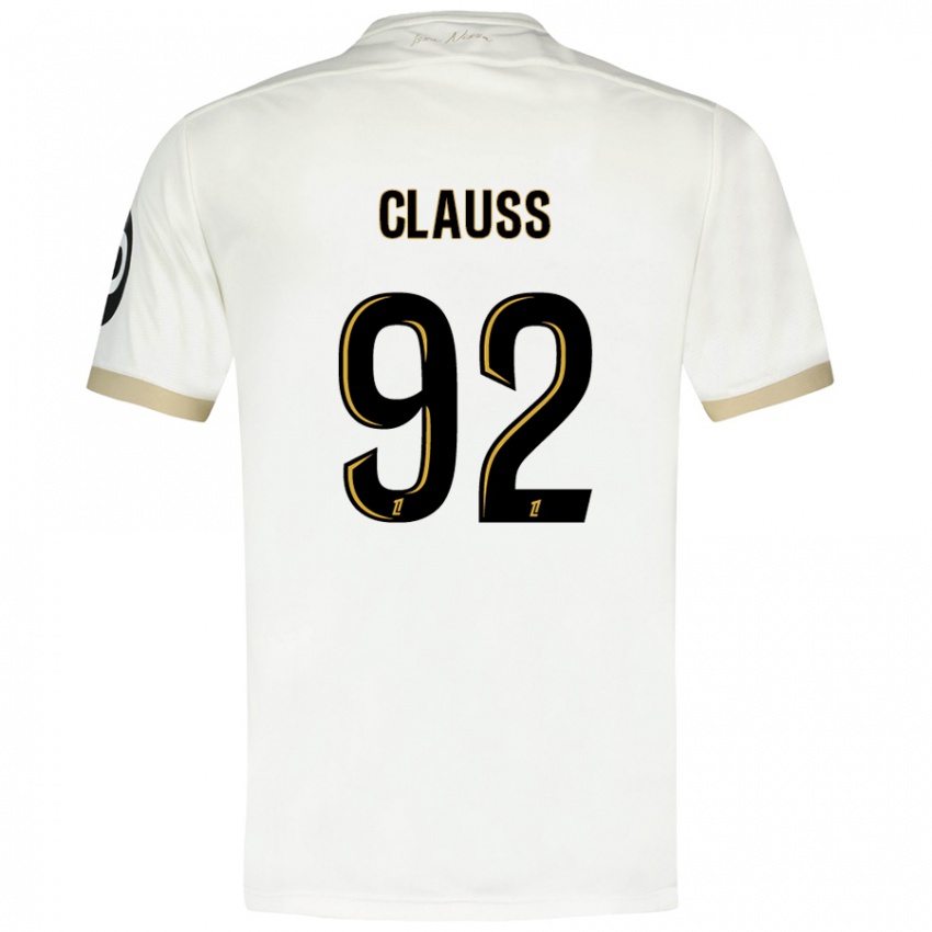 Niño Camiseta Jonathan Clauss #92 Blanco Dorado 2ª Equipación 2024/25 La Camisa México