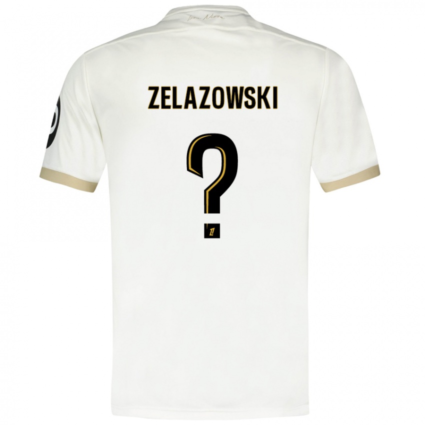 Niño Camiseta Bartosz Zelazowski #0 Blanco Dorado 2ª Equipación 2024/25 La Camisa México