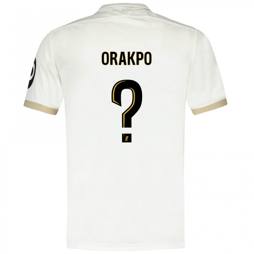 Niño Camiseta Victor Orakpo #0 Blanco Dorado 2ª Equipación 2024/25 La Camisa México