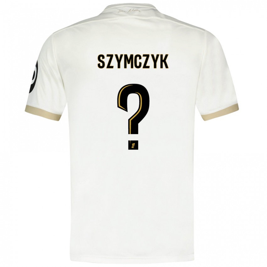 Niño Camiseta Kacper Szymczyk #0 Blanco Dorado 2ª Equipación 2024/25 La Camisa México