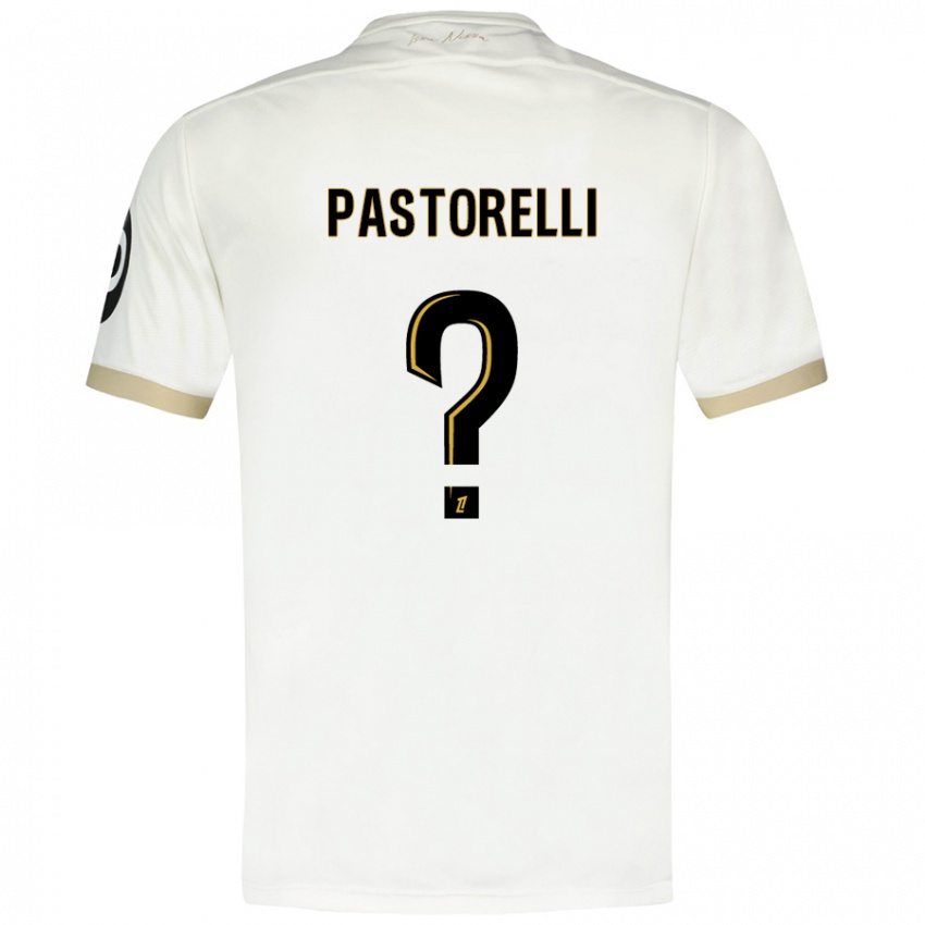 Niño Camiseta Julien Pastorelli #0 Blanco Dorado 2ª Equipación 2024/25 La Camisa México