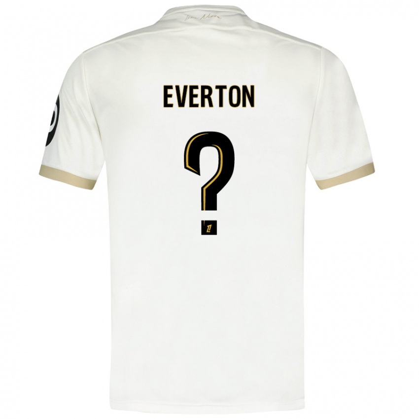 Niño Camiseta Everton #0 Blanco Dorado 2ª Equipación 2024/25 La Camisa México