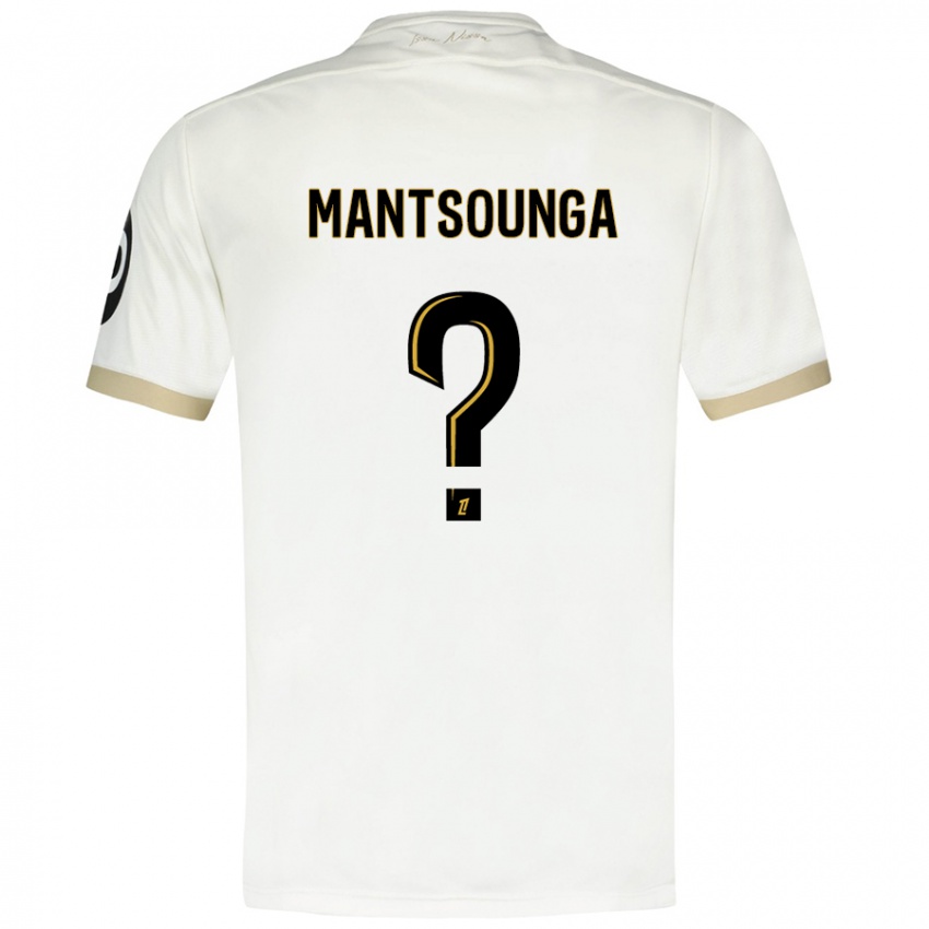 Niño Camiseta Brad-Hamilton Mantsounga #0 Blanco Dorado 2ª Equipación 2024/25 La Camisa México