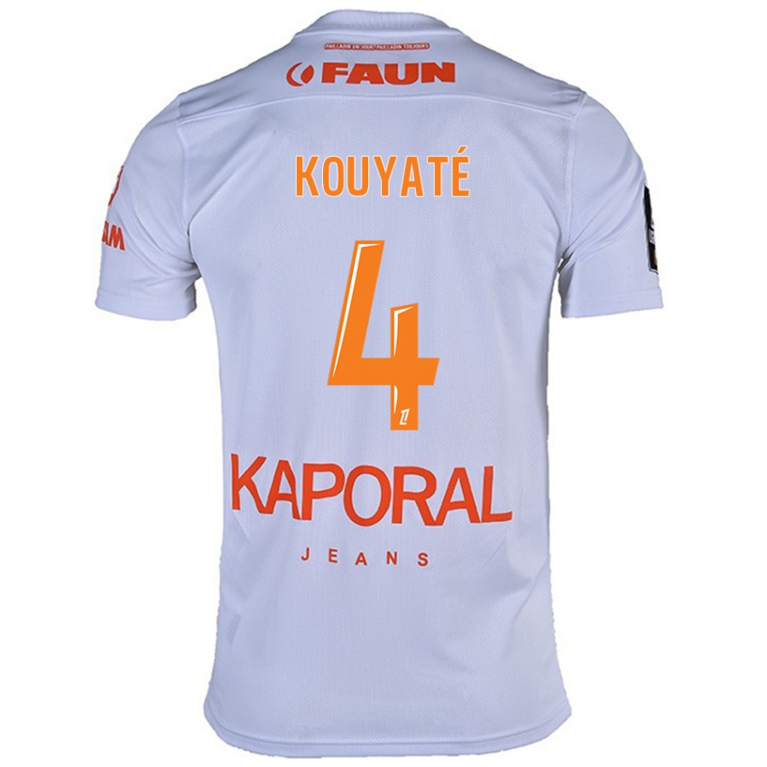 Niño Camiseta Kiki Kouyaté #4 Blanco 2ª Equipación 2024/25 La Camisa México