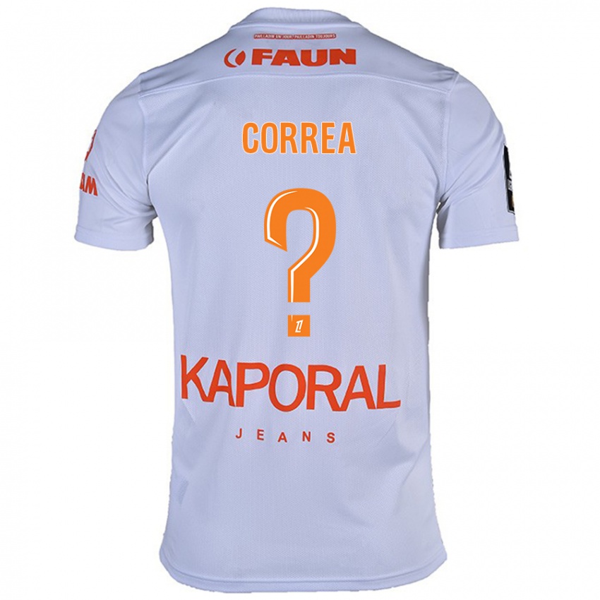 Niño Camiseta Dapyna Correa #0 Blanco 2ª Equipación 2024/25 La Camisa México