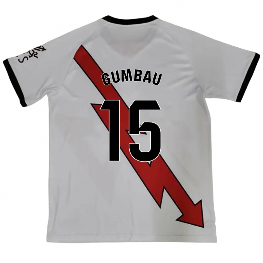 Niño Camiseta Gerard Gumbau #15 Rojo 2ª Equipación 2024/25 La Camisa México