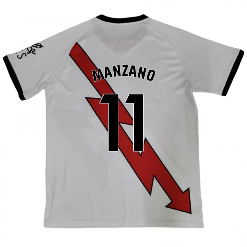 Niño Camiseta Sergio Manzano #11 Rojo 2ª Equipación 2024/25 La Camisa México