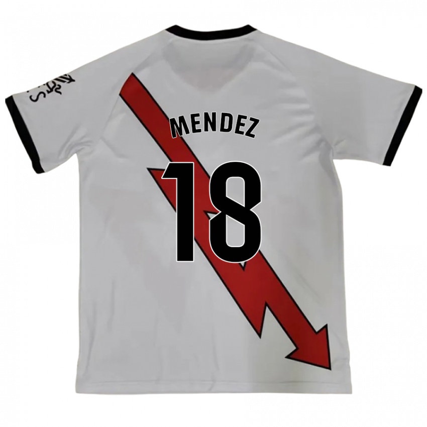 Niño Camiseta Diego Méndez #18 Rojo 2ª Equipación 2024/25 La Camisa México