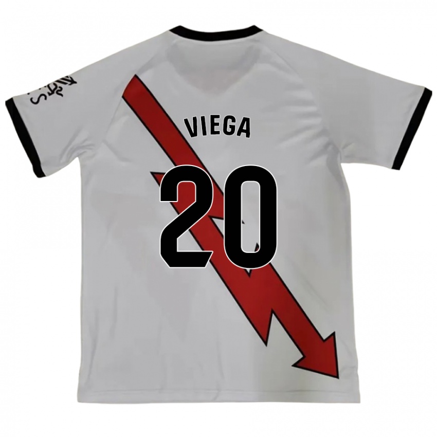 Niño Camiseta David Viega #20 Rojo 2ª Equipación 2024/25 La Camisa México