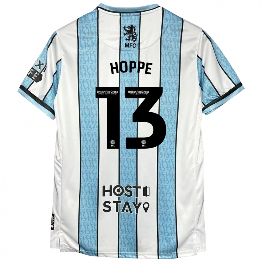 Niño Camiseta Matthew Hoppe #13 Blanco Azul 2ª Equipación 2024/25 La Camisa México