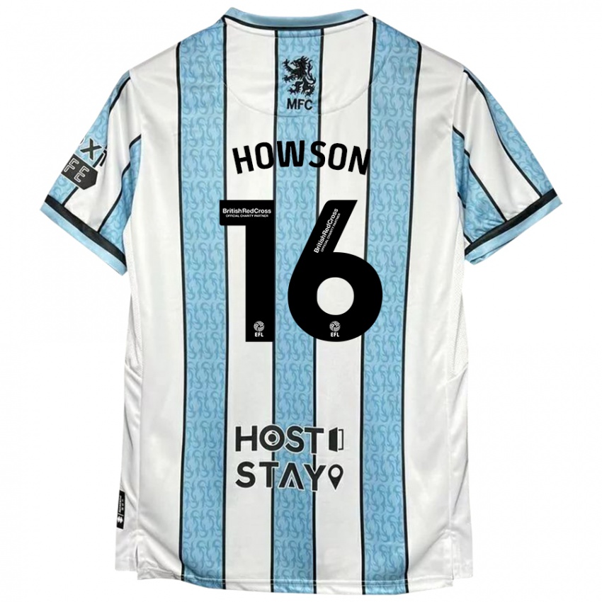 Niño Camiseta Jonathan Howson #16 Blanco Azul 2ª Equipación 2024/25 La Camisa México