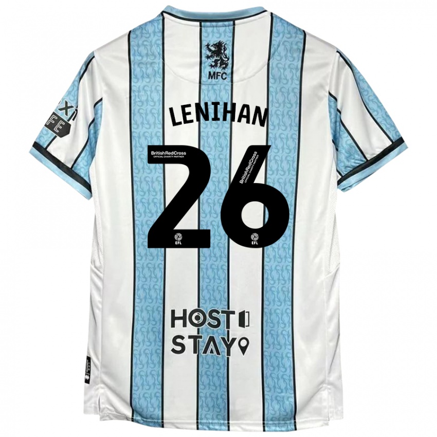 Niño Camiseta Darragh Lenihan #26 Blanco Azul 2ª Equipación 2024/25 La Camisa México