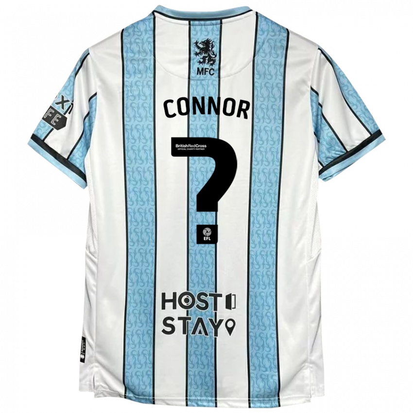 Niño Camiseta Shea Connor #0 Blanco Azul 2ª Equipación 2024/25 La Camisa México