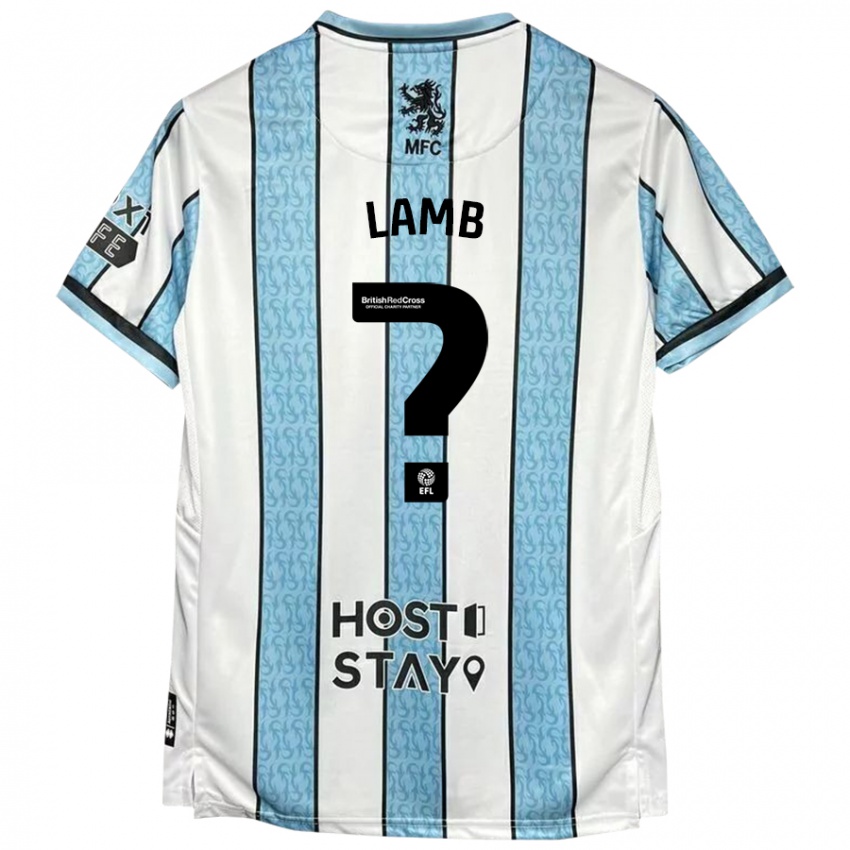 Niño Camiseta Oliver Lamb #0 Blanco Azul 2ª Equipación 2024/25 La Camisa México