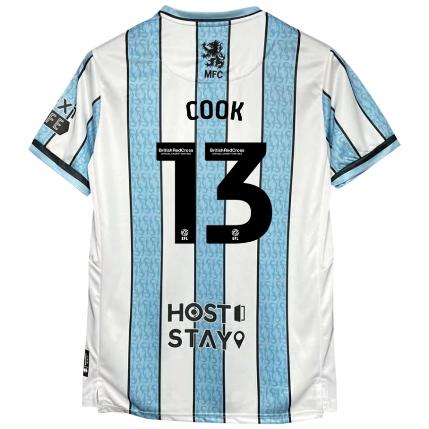 Niño Camiseta Ruby Cook #13 Blanco Azul 2ª Equipación 2024/25 La Camisa México