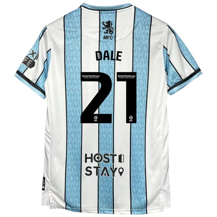 Niño Camiseta Faye Dale #21 Blanco Azul 2ª Equipación 2024/25 La Camisa México