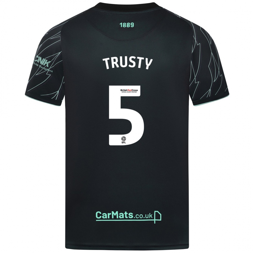 Niño Camiseta Auston Trusty #5 Negro Verde 2ª Equipación 2024/25 La Camisa México