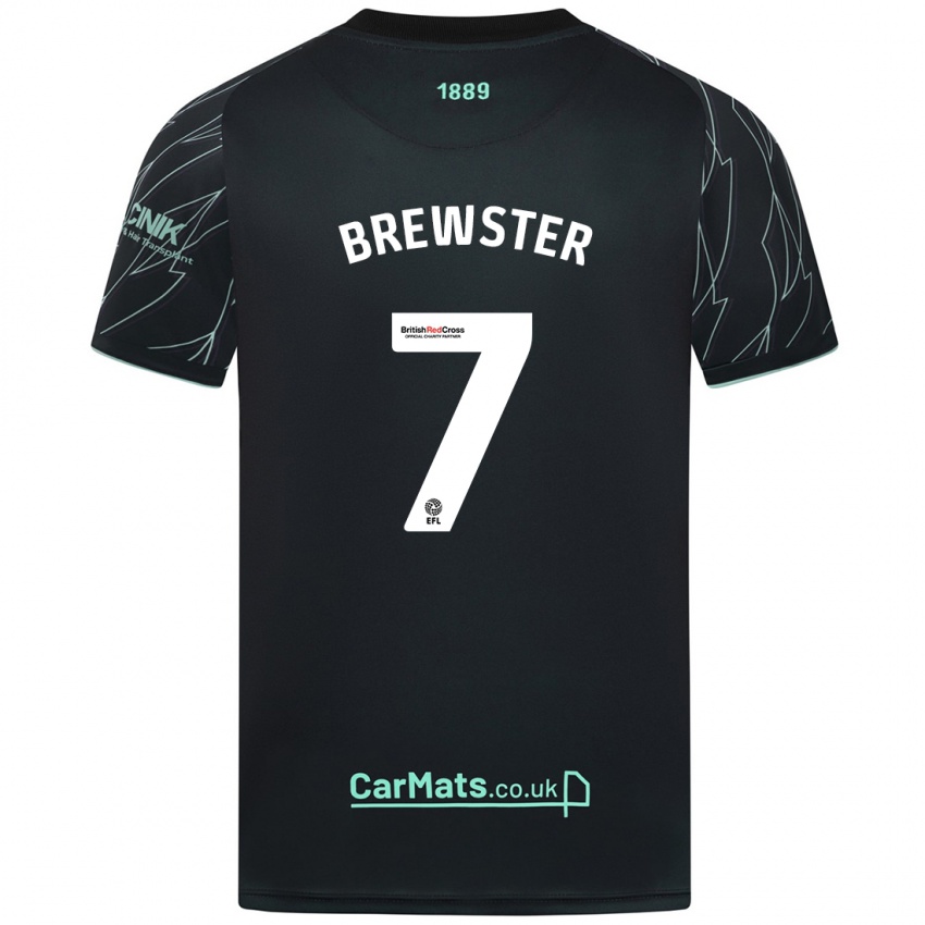 Niño Camiseta Rhian Brewster #7 Negro Verde 2ª Equipación 2024/25 La Camisa México