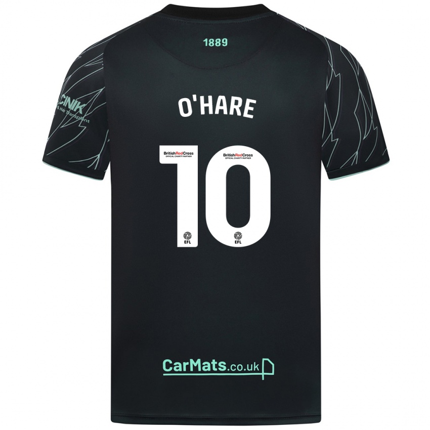 Niño Camiseta Callum O'hare #10 Negro Verde 2ª Equipación 2024/25 La Camisa México