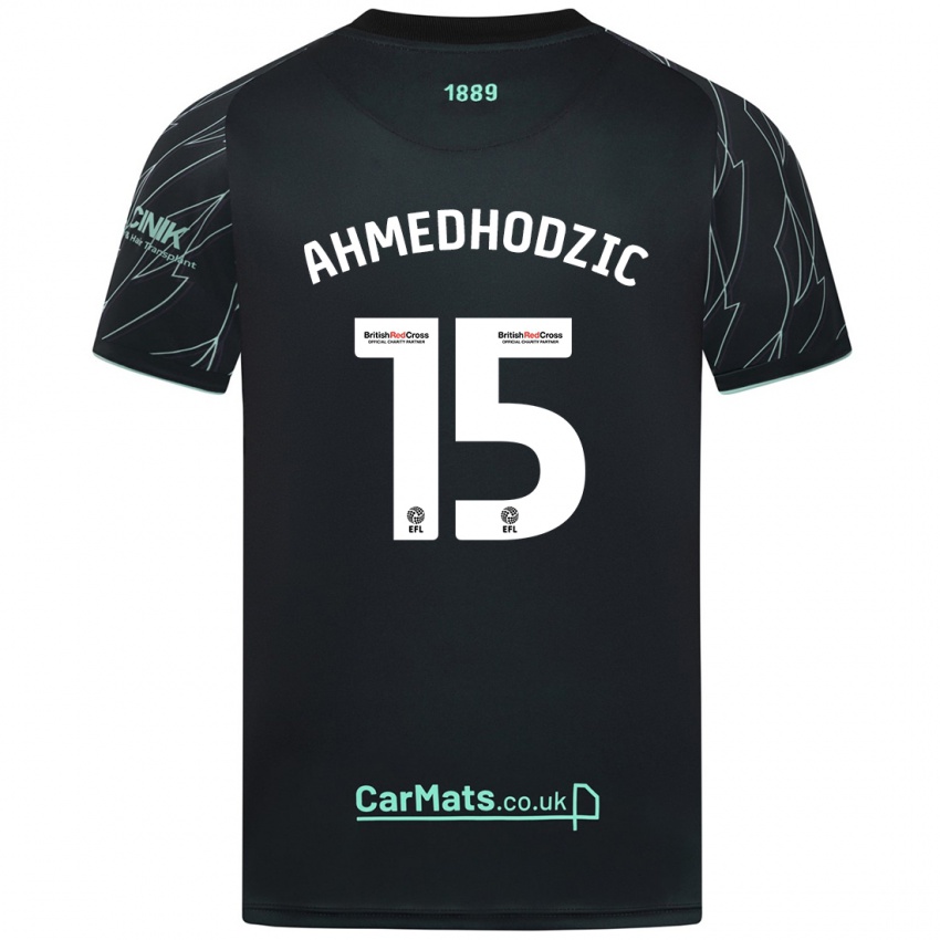 Niño Camiseta Anel Ahmedhodzic #15 Negro Verde 2ª Equipación 2024/25 La Camisa México