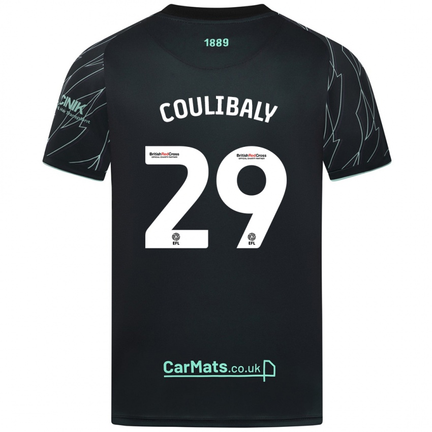 Niño Camiseta Ismaila Coulibaly #29 Negro Verde 2ª Equipación 2024/25 La Camisa México