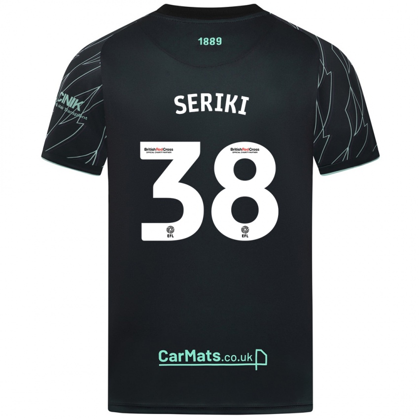 Niño Camiseta Femi Seriki #38 Negro Verde 2ª Equipación 2024/25 La Camisa México