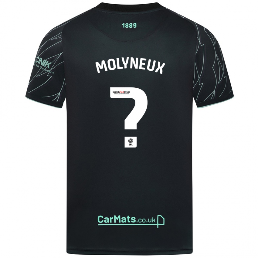 Niño Camiseta Henry Molyneux #0 Negro Verde 2ª Equipación 2024/25 La Camisa México