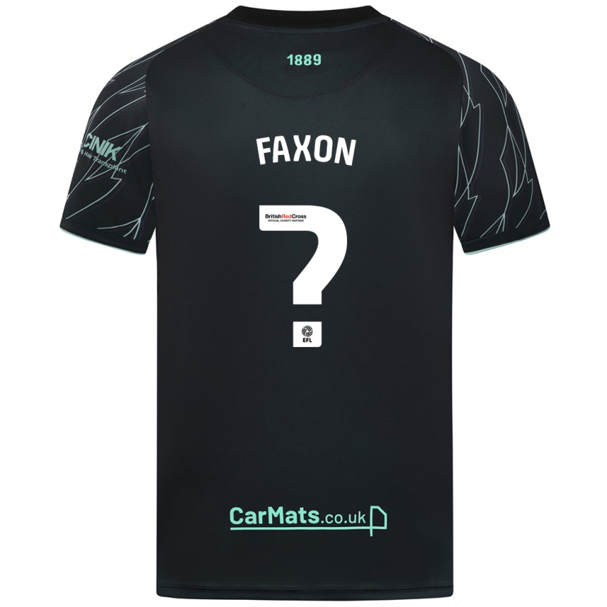 Niño Camiseta Luke Faxon #0 Negro Verde 2ª Equipación 2024/25 La Camisa México