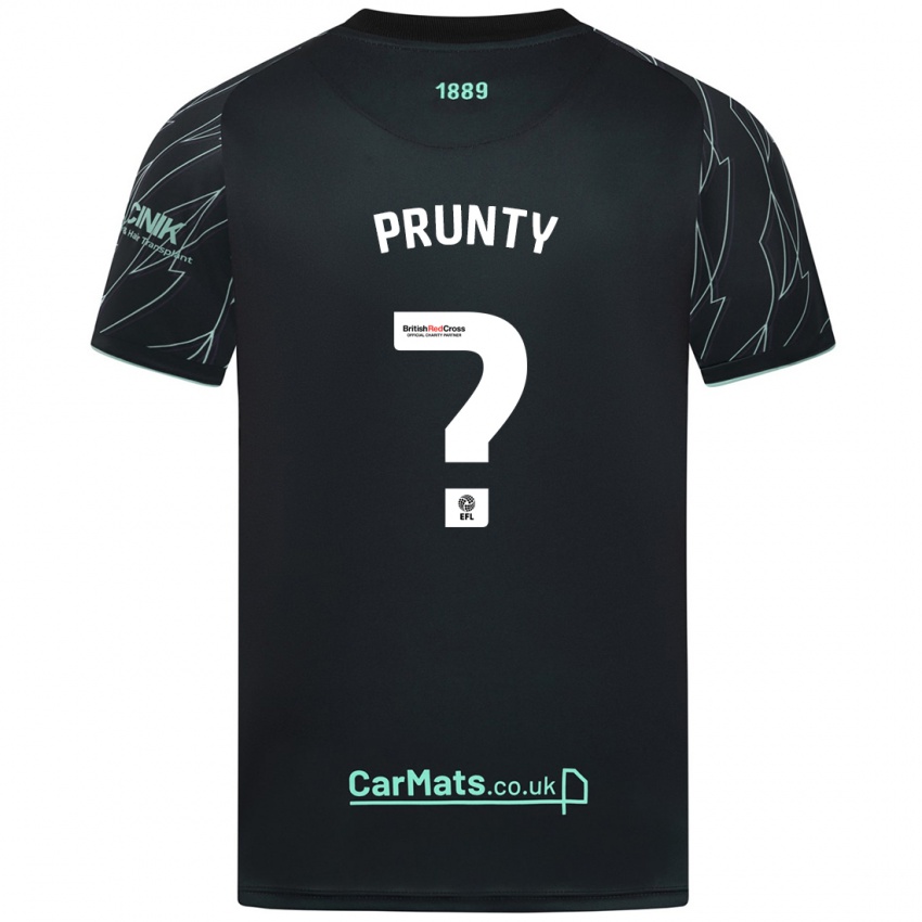 Niño Camiseta Jayden Prunty #0 Negro Verde 2ª Equipación 2024/25 La Camisa México