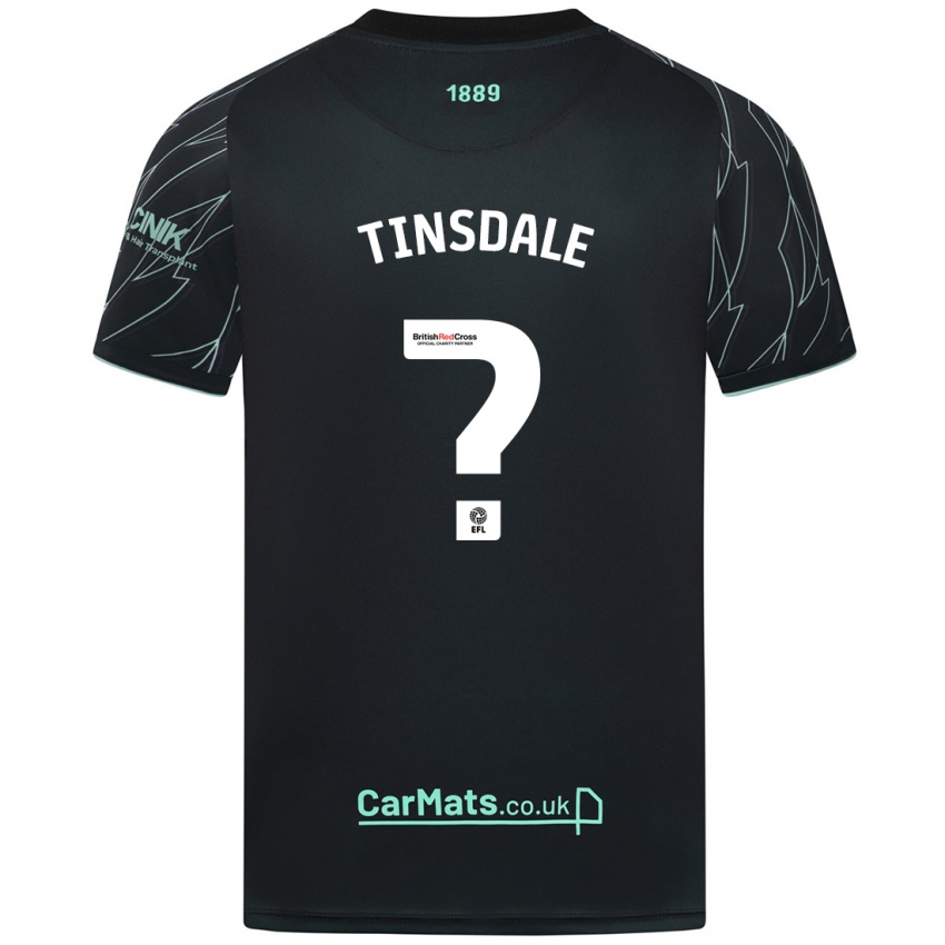 Niño Camiseta Jay Tinsdale #0 Negro Verde 2ª Equipación 2024/25 La Camisa México