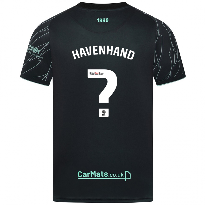 Niño Camiseta Kurtis Havenhand #0 Negro Verde 2ª Equipación 2024/25 La Camisa México