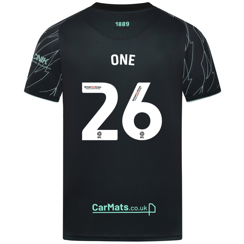 Niño Camiseta Ryan Oné #26 Negro Verde 2ª Equipación 2024/25 La Camisa México