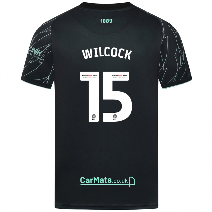 Niño Camiseta Tamara Wilcock #15 Negro Verde 2ª Equipación 2024/25 La Camisa México