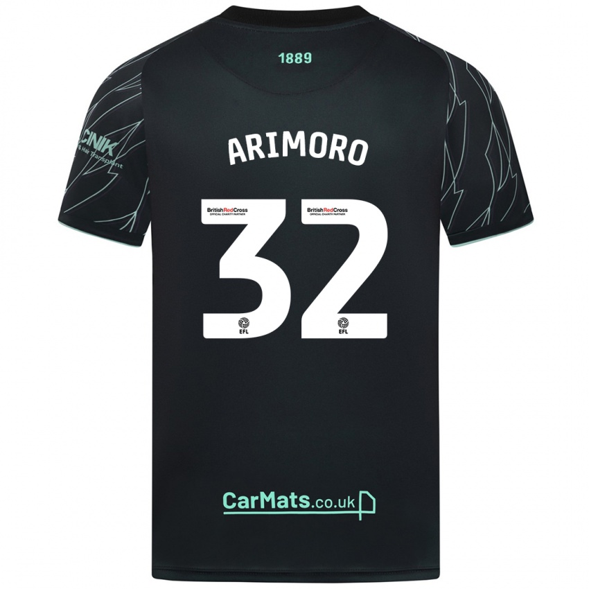 Niño Camiseta Juliet Khinde Adebowale-Arimoro #32 Negro Verde 2ª Equipación 2024/25 La Camisa México