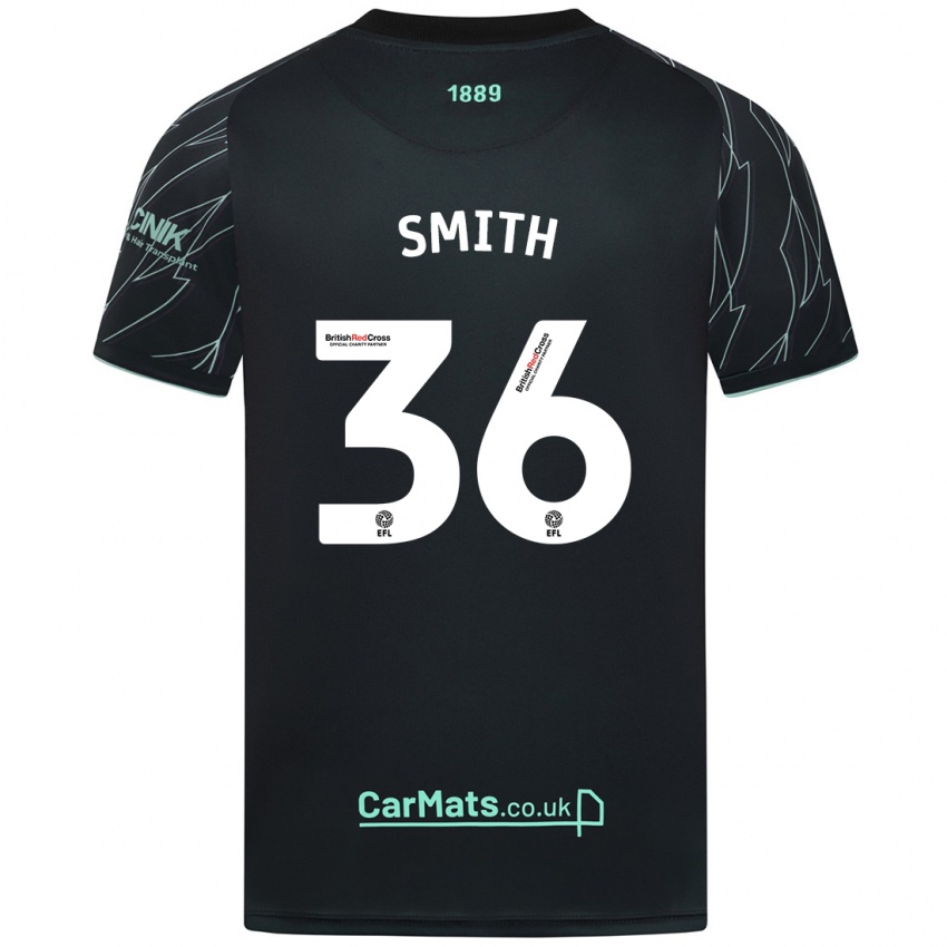 Niño Camiseta Joshua Smith #36 Negro Verde 2ª Equipación 2024/25 La Camisa México