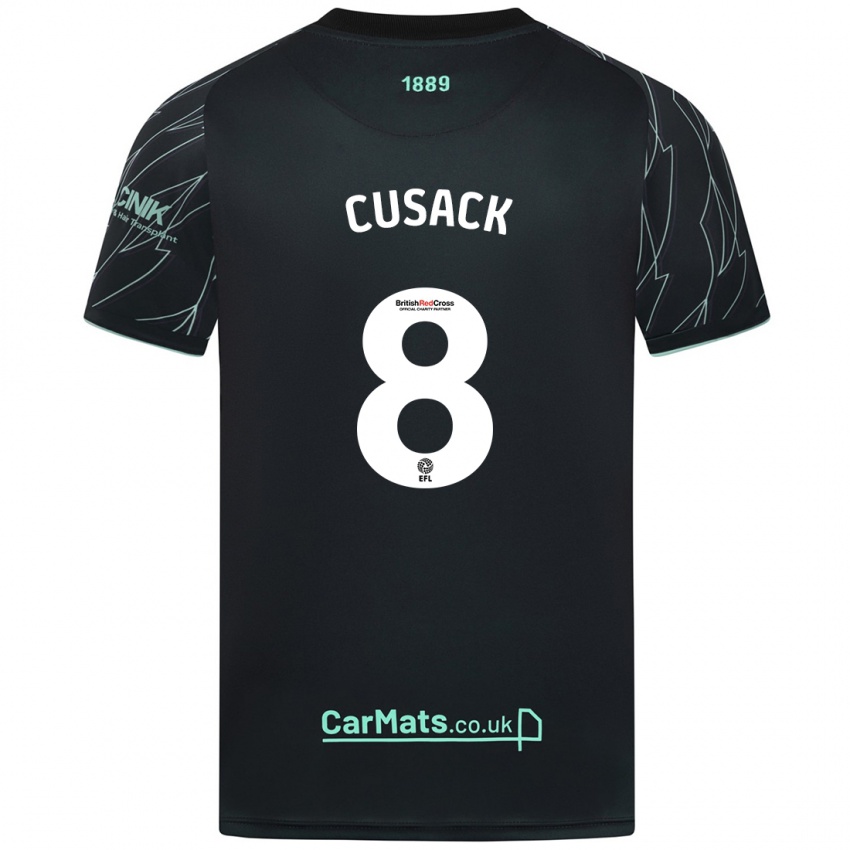 Niño Camiseta Maddy Cusack † #8 Negro Verde 2ª Equipación 2024/25 La Camisa México