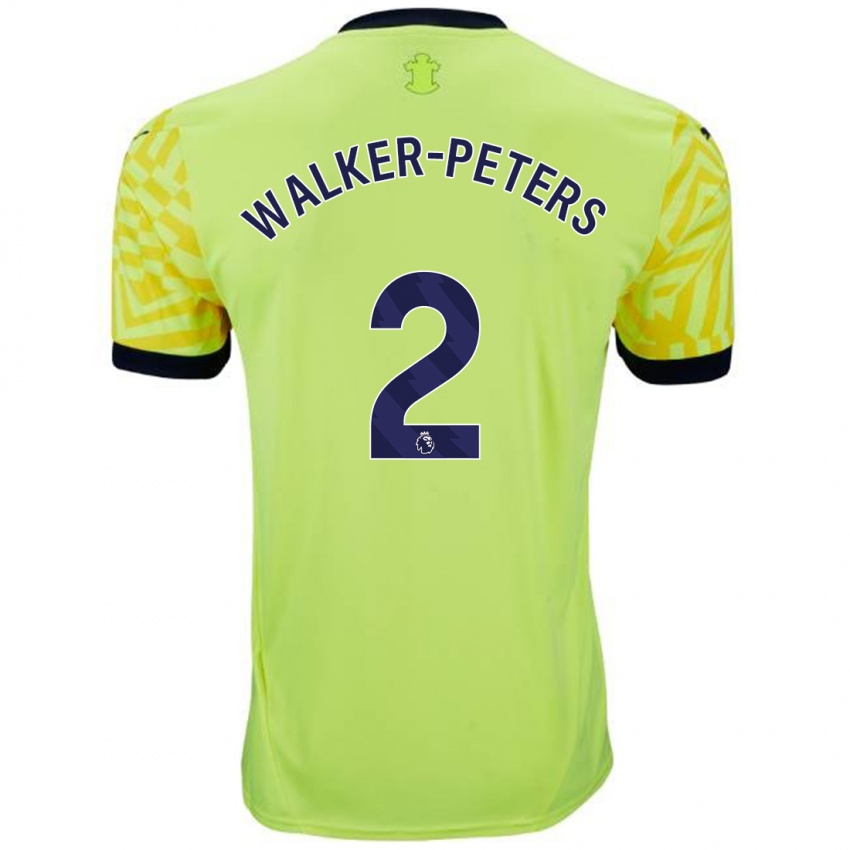 Niño Camiseta Kyle Walker-Peters #2 Amarillo 2ª Equipación 2024/25 La Camisa México