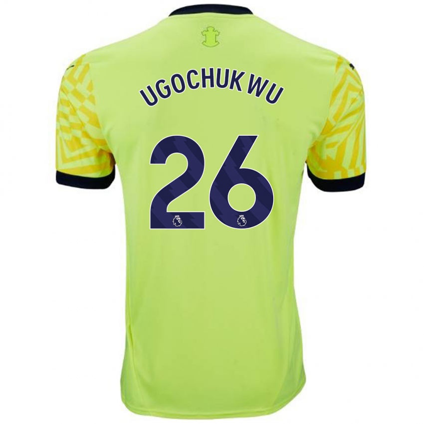 Niño Camiseta Lesley Ugochukwu #26 Amarillo 2ª Equipación 2024/25 La Camisa México