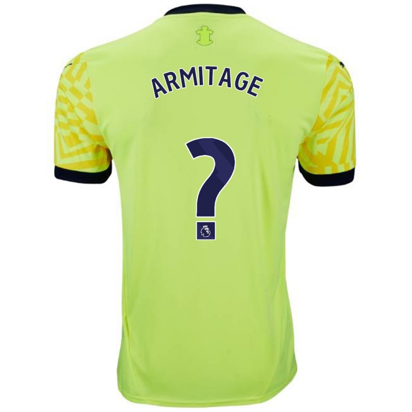 Niño Camiseta Will Armitage #0 Amarillo 2ª Equipación 2024/25 La Camisa México