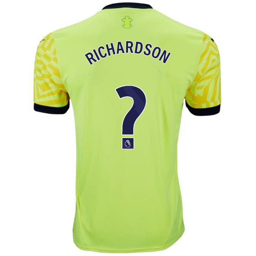 Niño Camiseta Cale Richardson #0 Amarillo 2ª Equipación 2024/25 La Camisa México