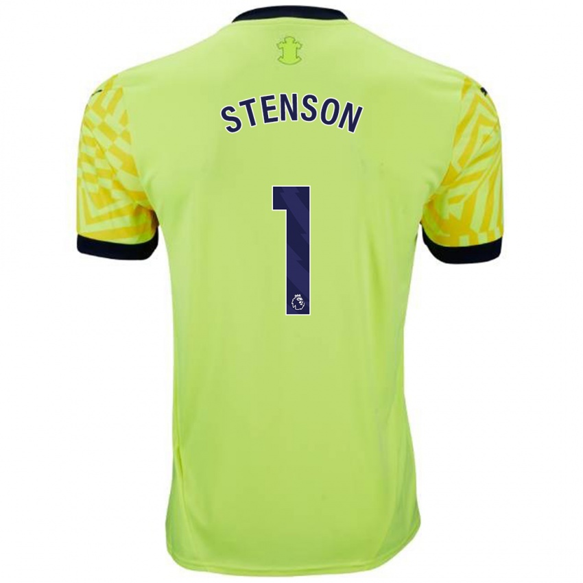 Niño Camiseta Fran Stenson #1 Amarillo 2ª Equipación 2024/25 La Camisa México