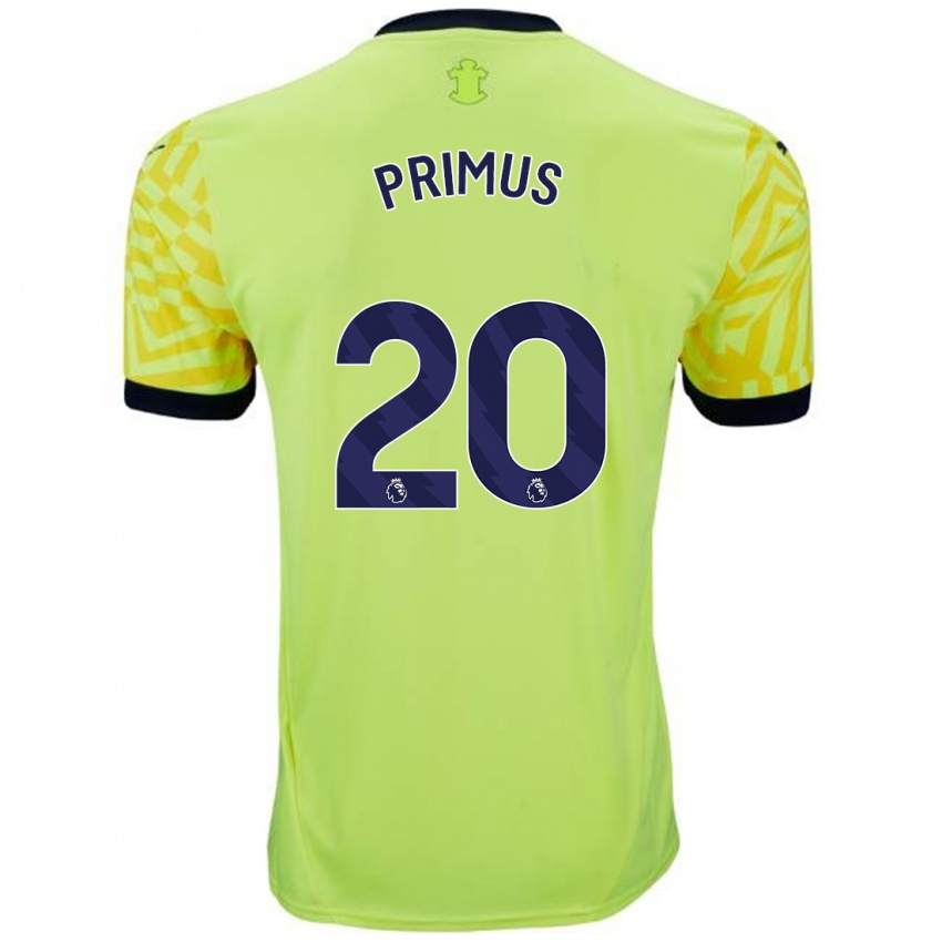 Niño Camiseta Atlanta Primus #20 Amarillo 2ª Equipación 2024/25 La Camisa México