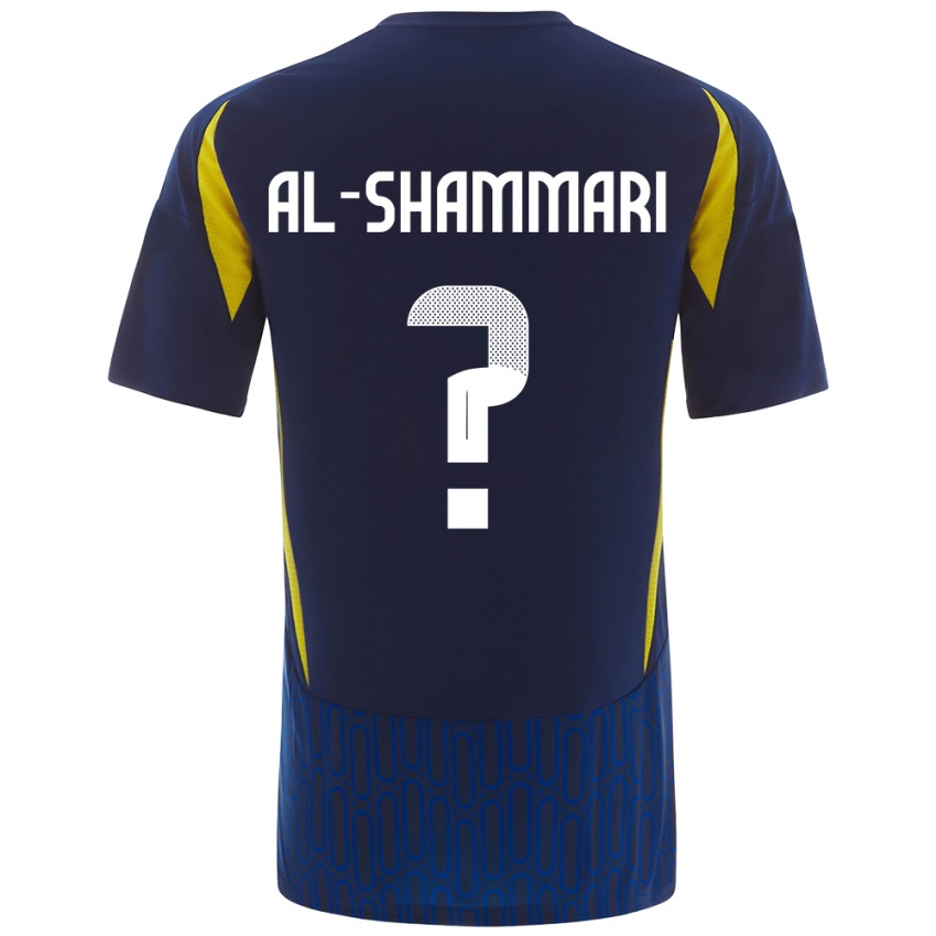 Niño Camiseta Mansour Al-Shammari #0 Azul Amarillo 2ª Equipación 2024/25 La Camisa México