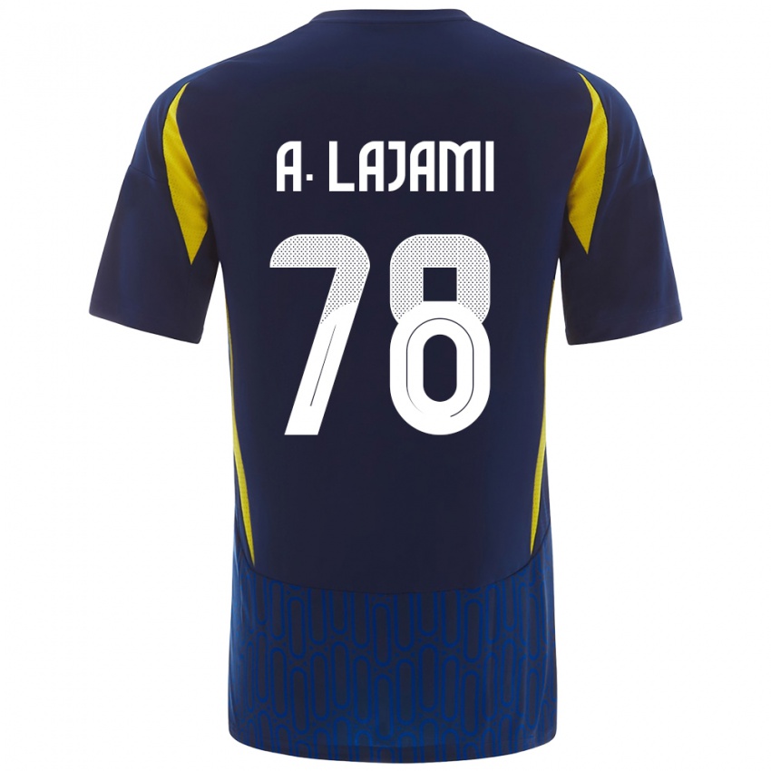 Niño Camiseta Ali Lajami #78 Azul Amarillo 2ª Equipación 2024/25 La Camisa México