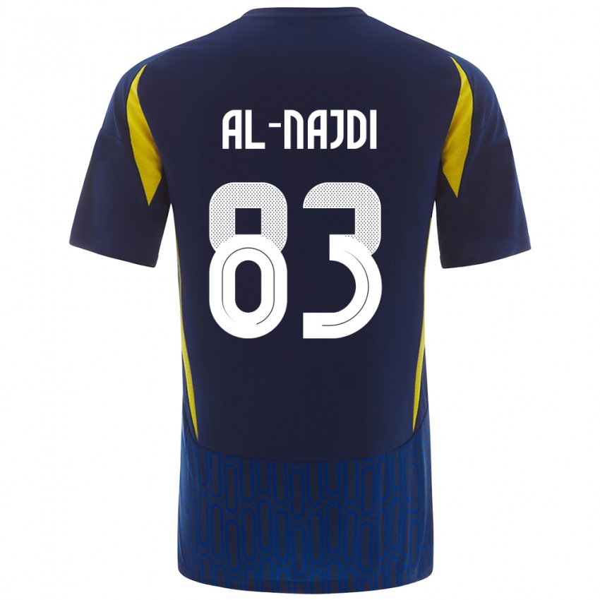 Niño Camiseta Salem Al-Najdi #83 Azul Amarillo 2ª Equipación 2024/25 La Camisa México