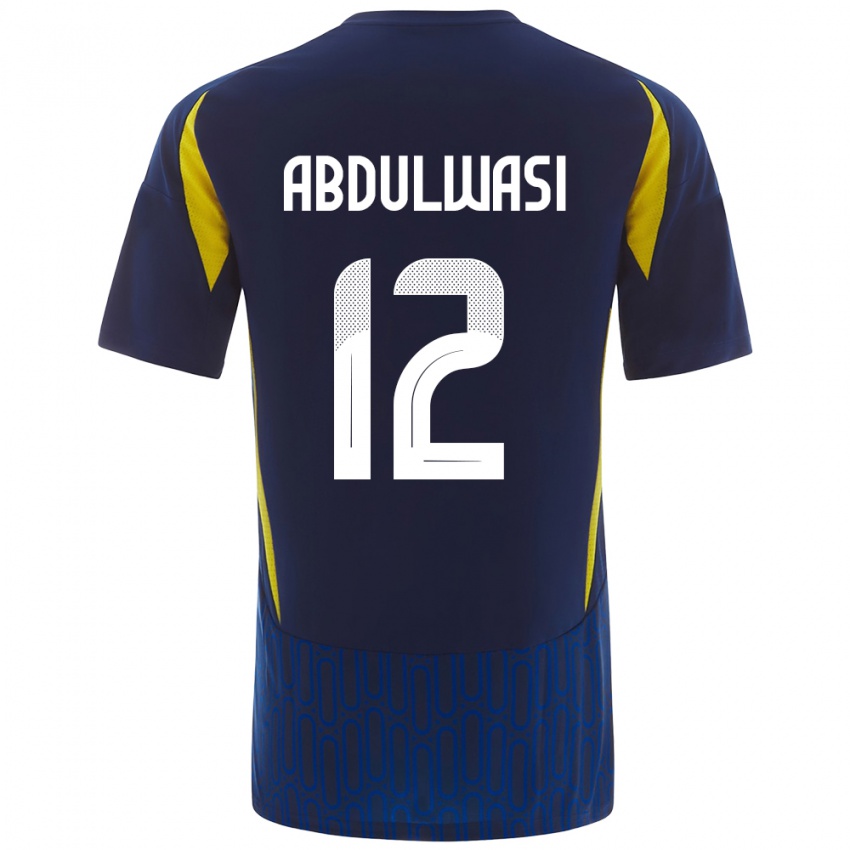 Niño Camiseta Dalal Abdulwasi #12 Azul Amarillo 2ª Equipación 2024/25 La Camisa México