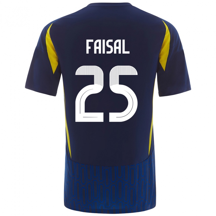 Niño Camiseta Samira Faisal #25 Azul Amarillo 2ª Equipación 2024/25 La Camisa México