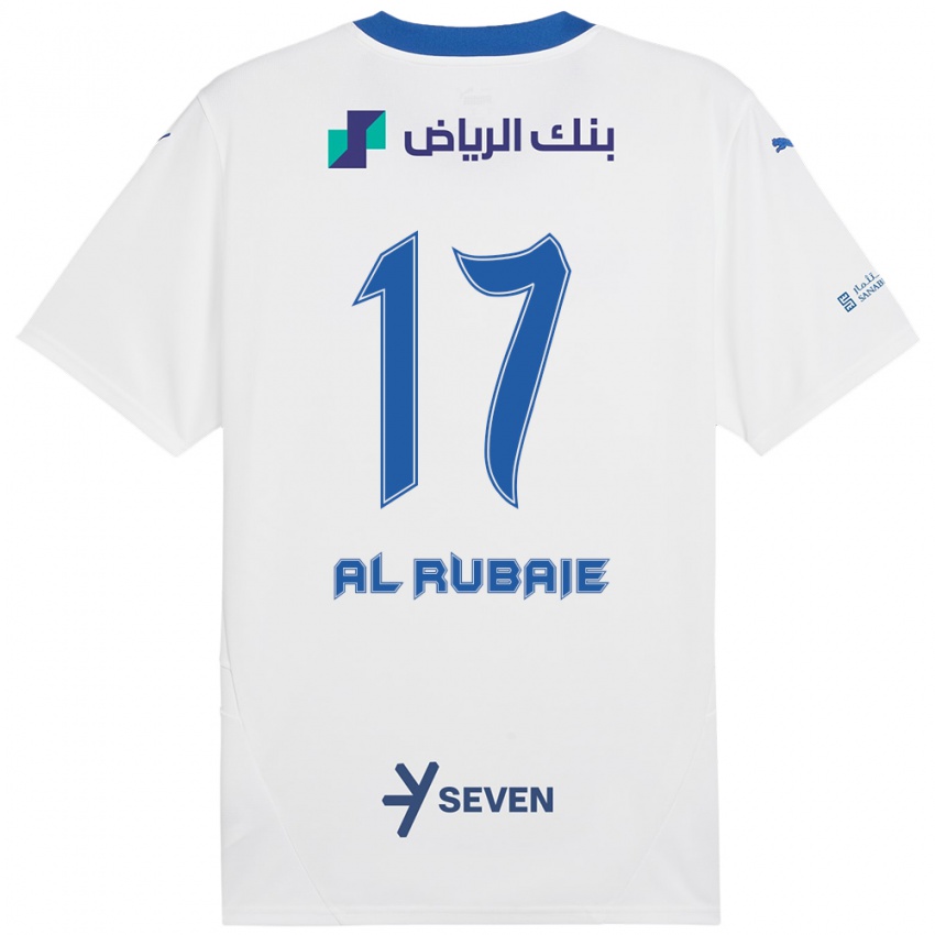 Niño Camiseta Mohammed Al-Rubaie #17 Blanco Azul 2ª Equipación 2024/25 La Camisa México