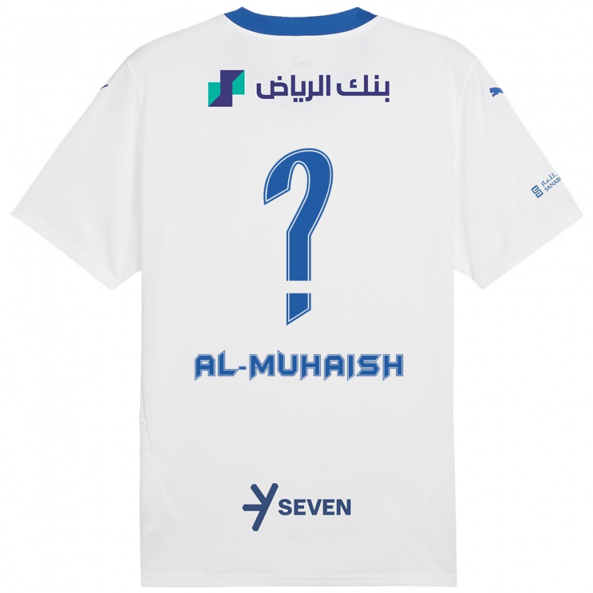 Niño Camiseta Mohammed Al-Muhaish #0 Blanco Azul 2ª Equipación 2024/25 La Camisa México